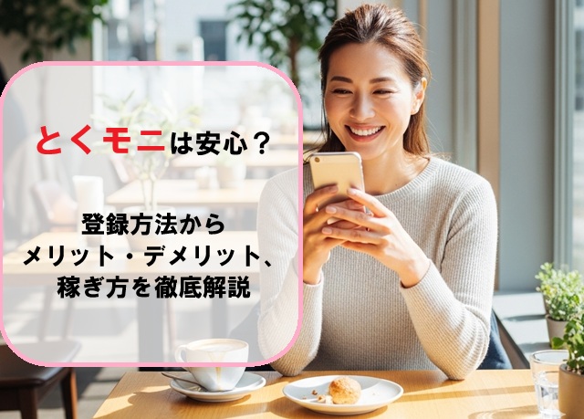 とくモニは安心？登録方法からメリット・デメリット、稼ぎ方を徹底解説